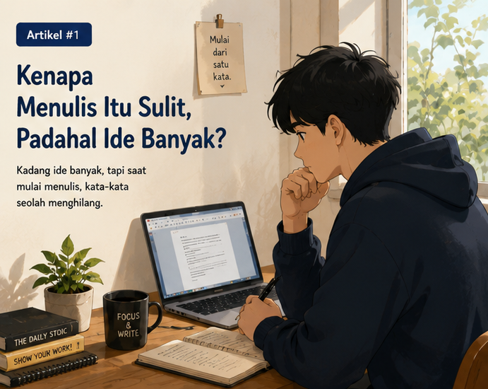 Kenapa Menulis Itu Sulit, Padahal Ide Banyak?