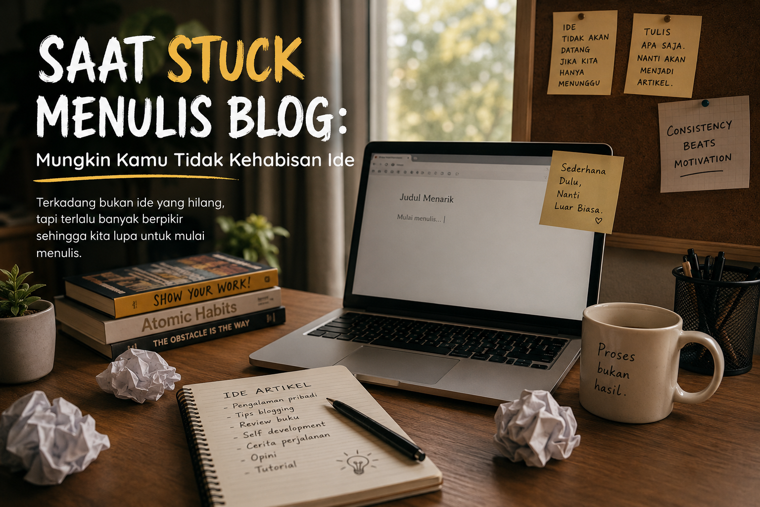Saat Stuck Menulis Blog: Mungkin Kamu Tidak Kehabisan Ide